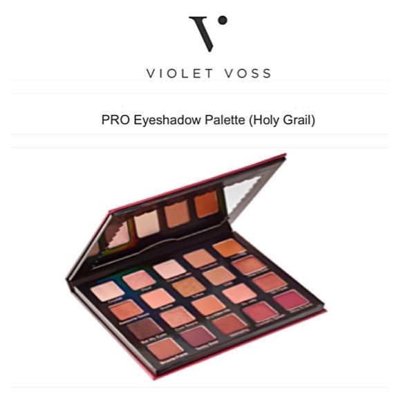 NEW! VIOLET VOSS PRO 20 EYESHADOW PALETTE HOLY GRAIL! Paraben-free;sulfate-free! - Picture 1 of 14